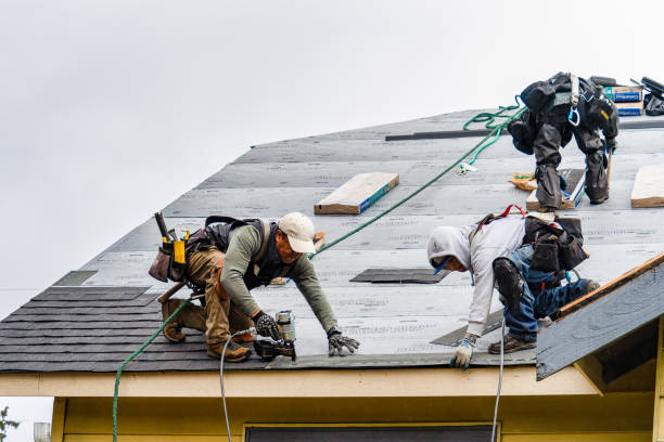 Professional Roofing technician working in Delco, NC